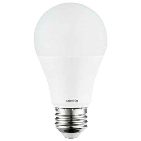 Sunlite LED A19 60W Equivalent 810 Lumens Multi-Volt Non-Dimmable Frost 5000K Light Bulb, 6PK 80126-SU